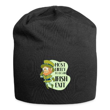 Most Likely To Do An Irish Exit Ireland Pride - Jersey Beanie - black - Front