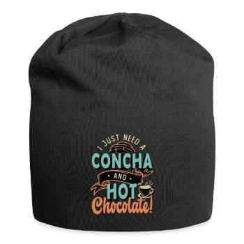Conchas, j’ai juste besoin d’une concha et d’un pain de coquille sucré - Bonnet en jersey - noir - Devant