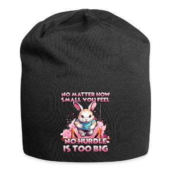 Rabbit rabbithop training for your - Jersey Beanie - black - Front