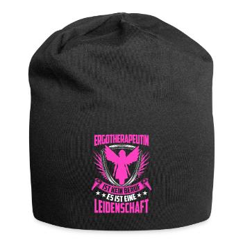 Ergotherapie ist kein Beruf Ergotherapeutin - Jersey-Beanie - Schwarz - Vorne