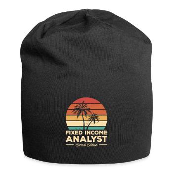 Analyste obligataire Vintage - Bonnet en jersey - noir - Devant