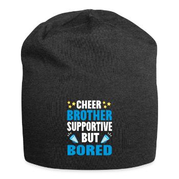 Cheerleader Cheerleading Cheer Bruder - Jersey-Beanie - Anthrazit - Vorne