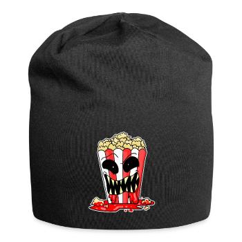 Horror Movie Horror Movie Popcorn Movie Movie Night - Jersey Beanie - black - Front