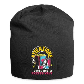 Attenzione Movie Quote - Jersey-Beanie - Schwarz - Vorne