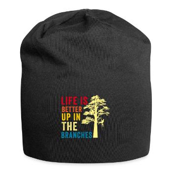 Baumpfleger Baumchirurg Holzarbeiter Lustiger Holzfäller - Jersey-Beanie - Schwarz - Vorne