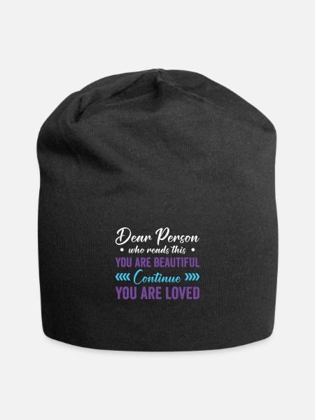 Suicide Prevention Awareness Month Mental Health - Jersey Beanie - black