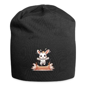 Kaninhop Mouvement amusant pour votre lapin Kaninhop - Bonnet en jersey - noir - Devant