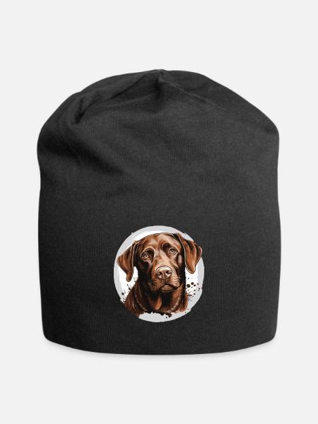 Labrador - Jersey-Beanie - Schwarz