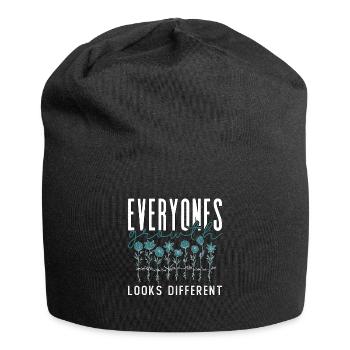 Botany Everyones Growth Looks Different Botanical - Jersey Beanie - black - Front
