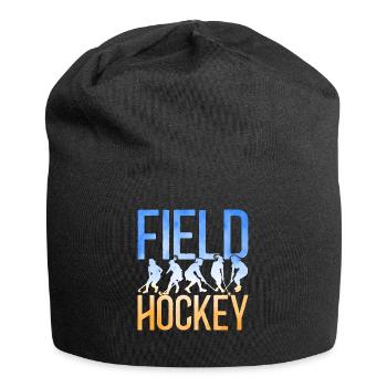 Field Hockey Watercolor Field - Jersey Beanie - black - Front