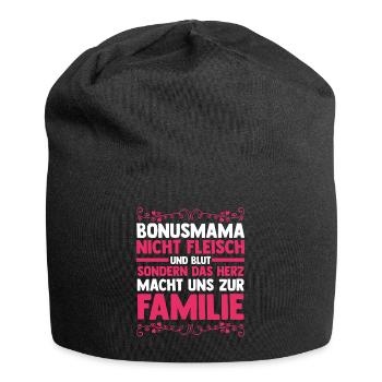 Stiefmutter Stiefmama Bonusmama - Jersey-Beanie - Schwarz - Vorne