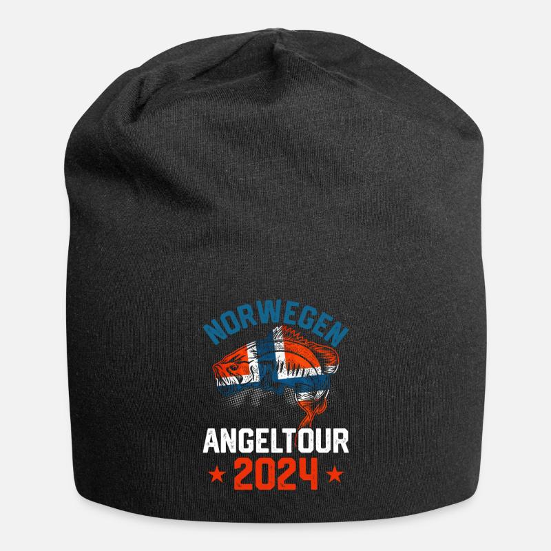 Angeltour Norwegen 2024 - Jersey-Beanie - Schwarz