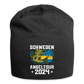 Schweden 2024 Angeln in Schweden - Jersey-Beanie - Schwarz - Vorne