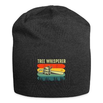 Baumpfleger Baumchirurg Holzarbeiter Lustiger Holzfäller - Jersey-Beanie - Anthrazit - Vorne