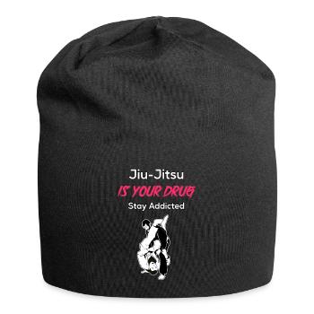Le jiu-jitsu est votre toxicomane - Bonnet en jersey - noir - Devant