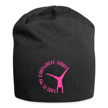 C’est mon motif de roue de charrette - Bonnet en jersey - noir - Devant