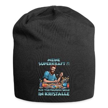 Sparkling Creations Kristallzüchter Geschenk - Jersey-Beanie - Schwarz - Vorne