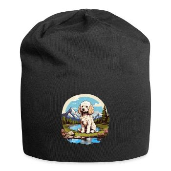 Poodle - Jersey Beanie - black - Front