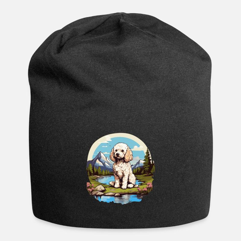 Caniche - Bonnet en jersey - noir