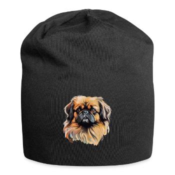 Pékinois - Bonnet en jersey - noir - Devant