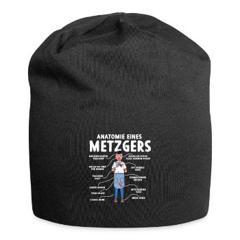Anatomie eines Metzgers - Jersey-Beanie - Schwarz - Vorne