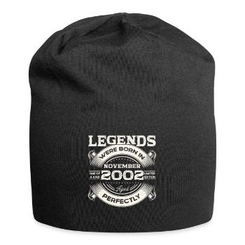 21st Birthday Original November Vintage 2002 - Jersey Beanie - black - Front