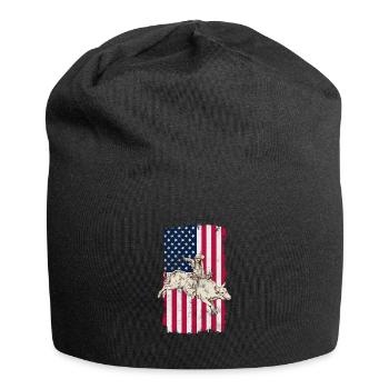 Cowboy - Jersey-Beanie - Schwarz - Vorne