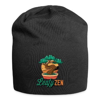 Bonsai Art Leafy Zen Japanese Culture Flower Pot - Jersey-Beanie - Schwarz - Vorne