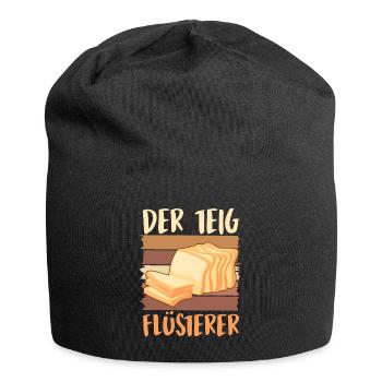 Toastbrot Der Teig Flüsterer Backliebhaber - Jersey-Beanie - Schwarz - Vorne