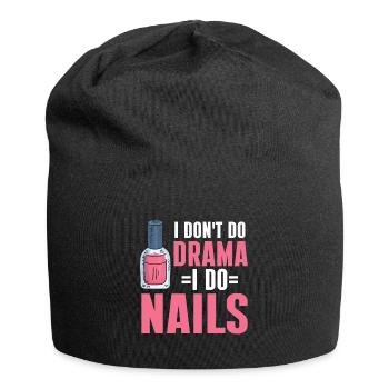 Nail Technician Nail Salon Nail Tech - Jersey Beanie - black - Front