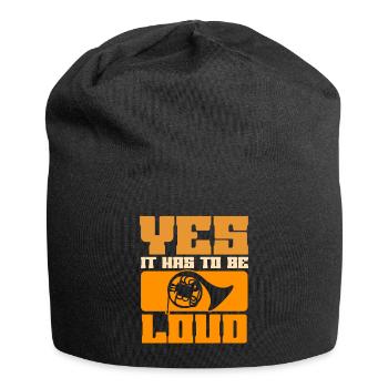 Französischer Horn -Spieler Hornist Messing Musik - Jersey-Beanie - Schwarz - Vorne