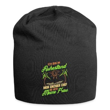 Ruhestand Lustig für Rentner Ehemann Opa Abschied - Jersey-Beanie - Schwarz - Vorne