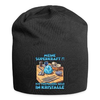 Sparkling Creations Kristallzüchter Geschenk - Jersey-Beanie - Schwarz - Vorne