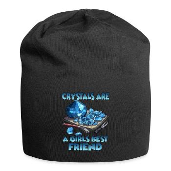 Créations pétillantes cristal producteur cadeau - Bonnet en jersey - noir - Devant