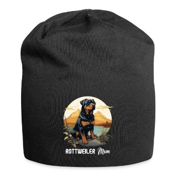 Rottweiler - Jersey-Beanie - Schwarz - Vorne