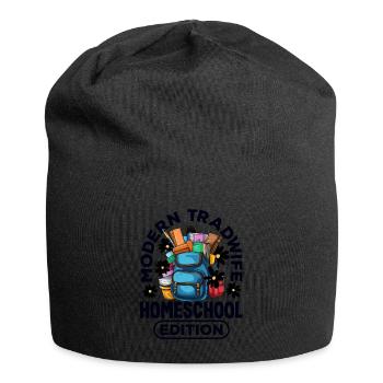 Classic Homeschool Mom Tradwife Homeschooling - Jersey-Beanie - Schwarz - Vorne