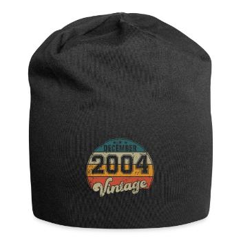 Vintage Geburtstag - Dezember 2004 - Geschenkidee - Jersey-Beanie - Schwarz - Vorne