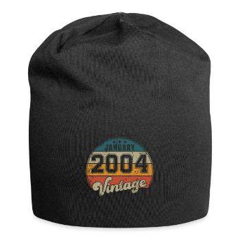 Vintage Geburtstag - Januar 2004 - Geschenkidee - Jersey-Beanie - Schwarz - Vorne