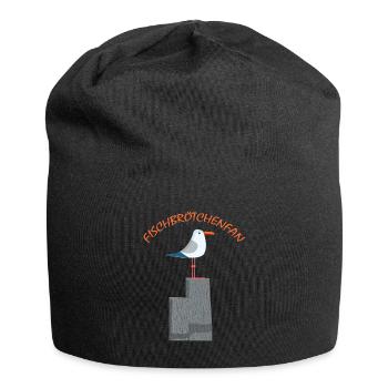 Fischbrötchen Fan die Möwe - Jersey-Beanie - Schwarz - Vorne