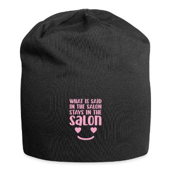 Beautician Cosmetic Makeup Gift - Jersey Beanie - black - Front