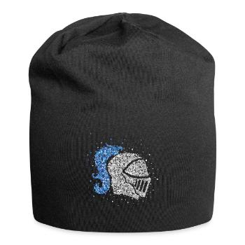 Knight Knight's Armor Helmet Knight's Helmet Medieval - Jersey Beanie - black - Front