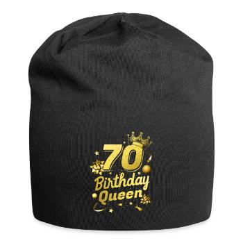 Reine d’anniversaire 70 - Bonnet en jersey - noir - Devant