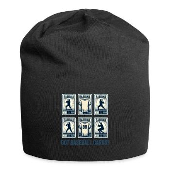 Baseball-Kartensammler Lustiges Sammeln Baseball - Jersey-Beanie - Schwarz - Vorne