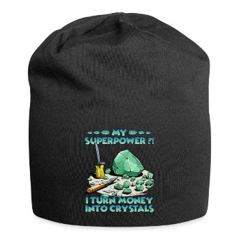 T-shirt Fans de cristal Cultiver soi-même de - Bonnet en jersey - noir - Devant