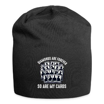 Baseball Card Collector Funny Collecting Baseball - Jersey Beanie - black - Front