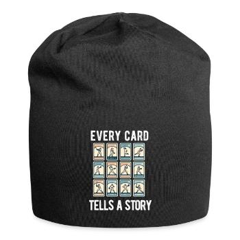 Baseball Card Collector Funny Collecting Baseball - Jersey Beanie - black - Front