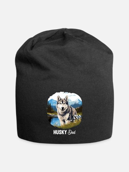 Husky - Jersey-Beanie - Schwarz