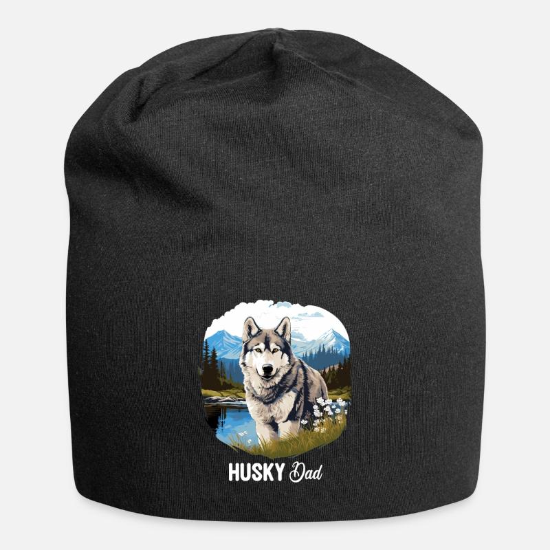 Husky - Jersey-Beanie - Schwarz