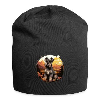 Schnauzer - Jersey Beanie - black - Front