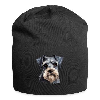 Schnauzer - Jersey Beanie - black - Front